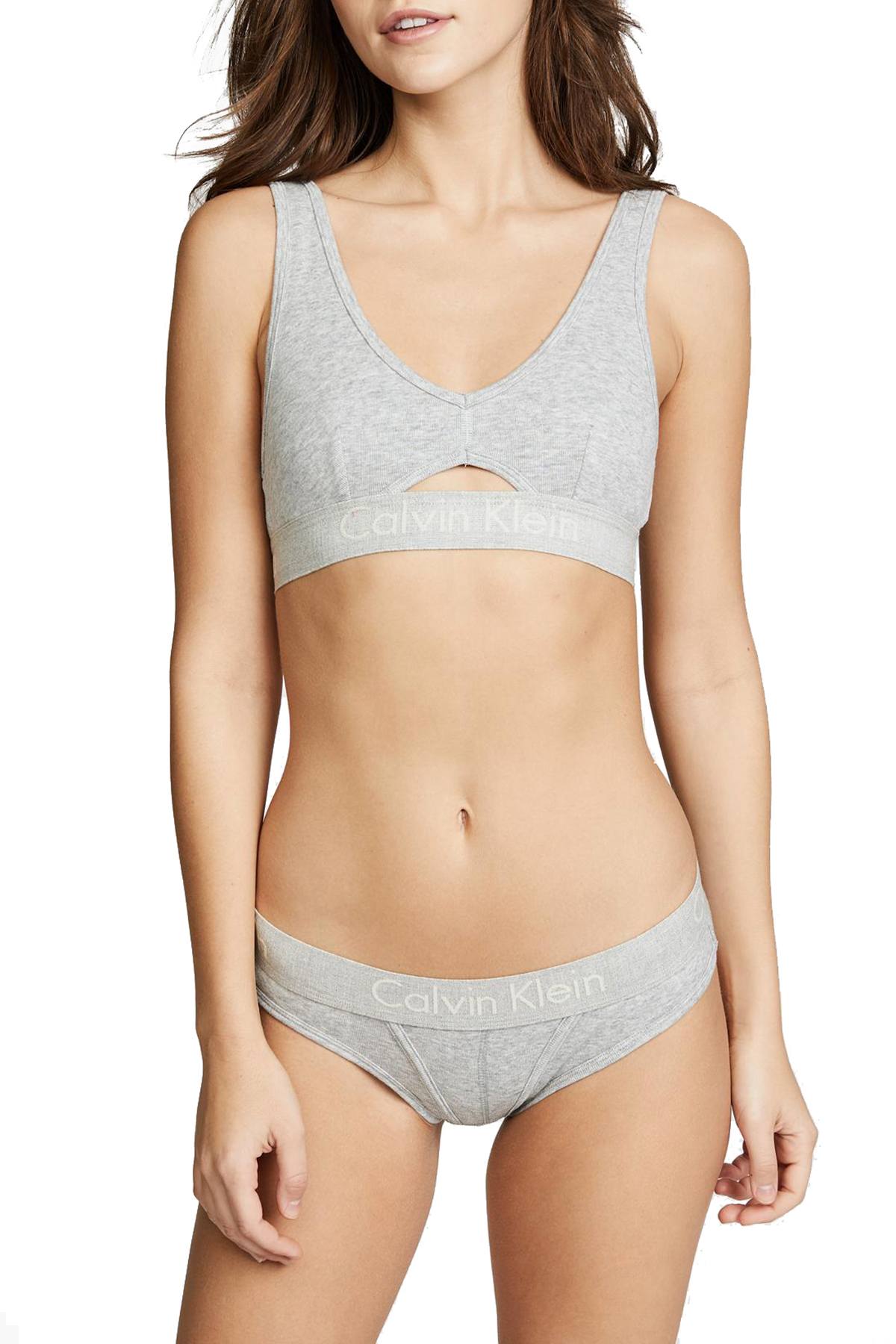 Calvin Klein Heather-Grey Body Bikini Panty