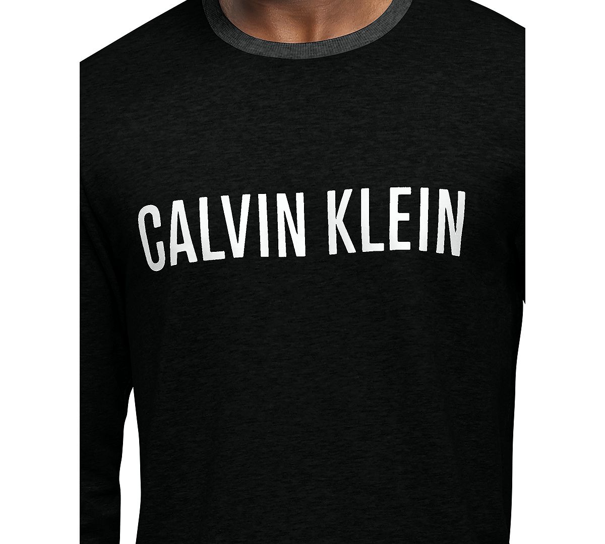 Calvin Klein Intense Power Logo Sleep Sweatshirt Black