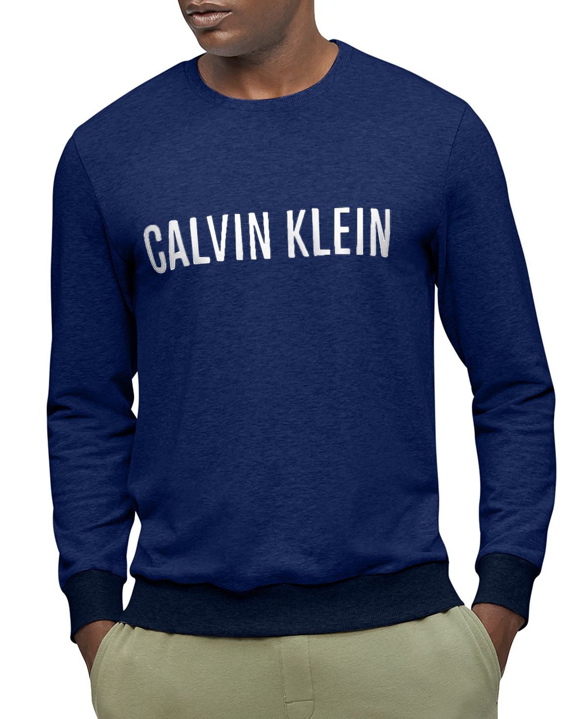 Calvin Klein Intense Power Logo Sleep Sweatshirt Blue