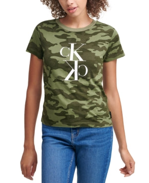 Calvin Klein Jeans Camo-print Logo T-shirt