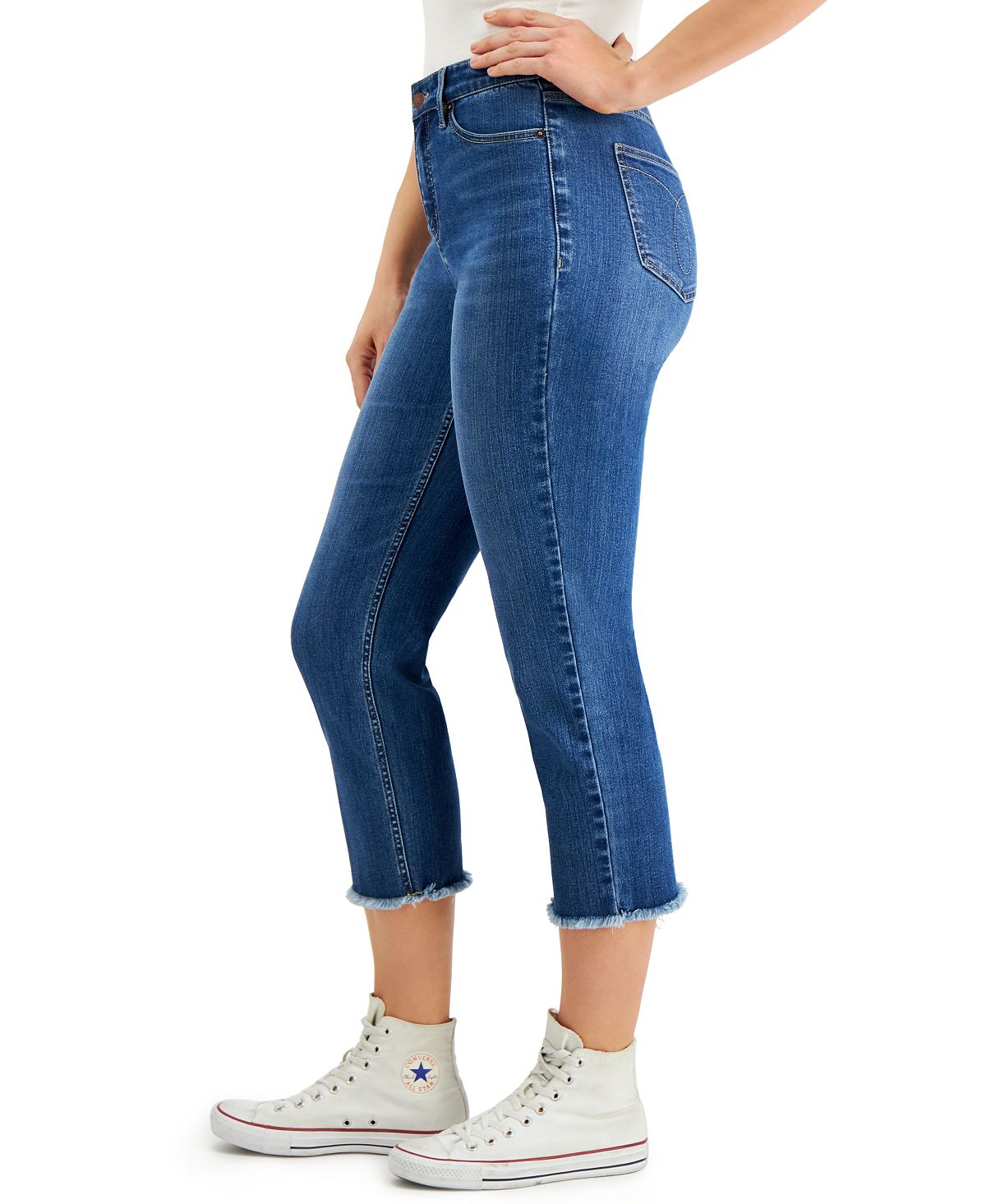 Calvin Klein Jeans High-rise Tummy-control Cropped Jeans Riverside