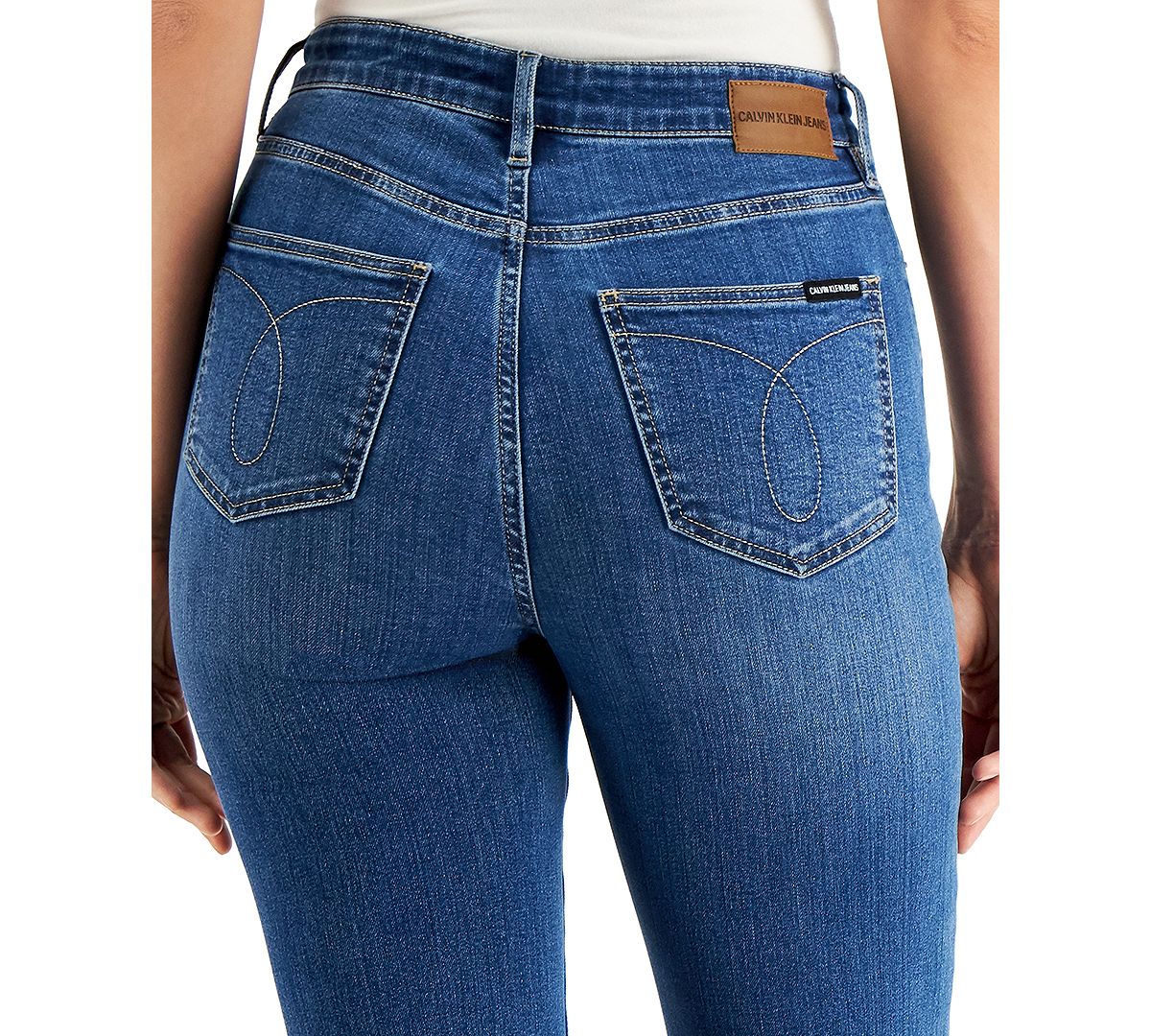 Calvin Klein Jeans High-rise Tummy-control Cropped Jeans Riverside