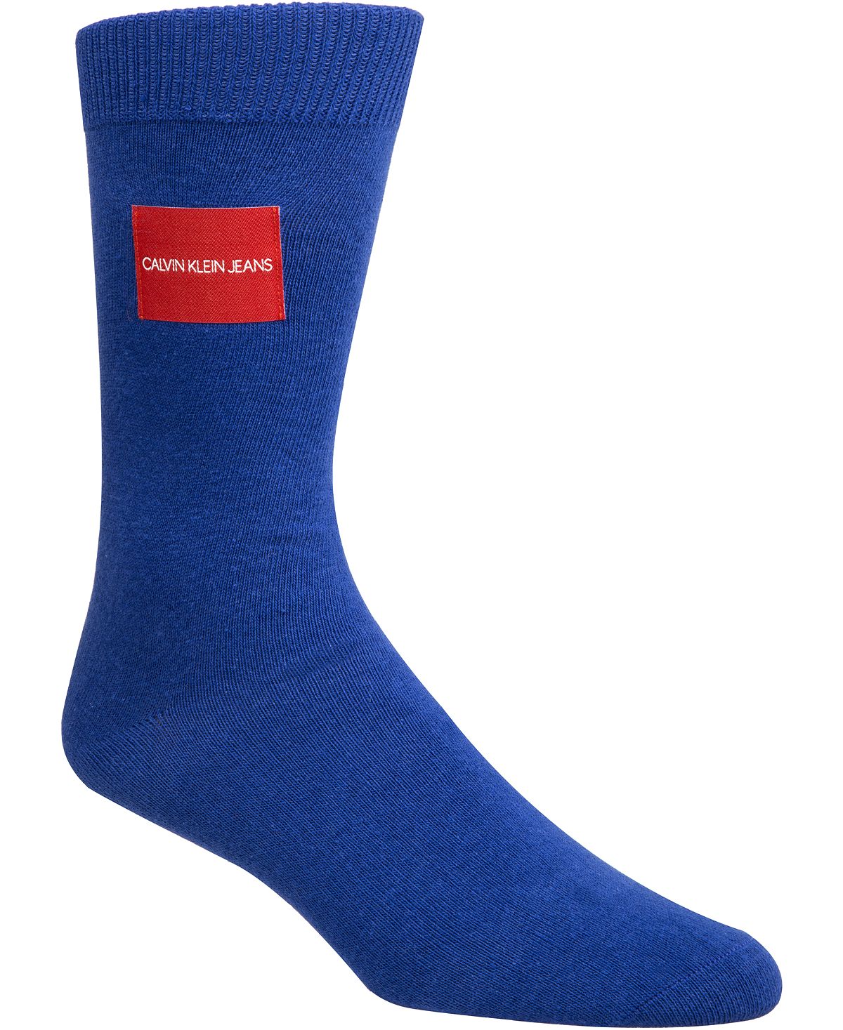 Calvin Klein Jeans Logo-patch Crew Socks Sapphire