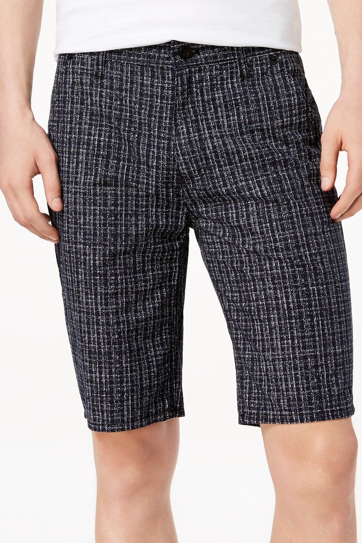 Calvin Klein Jeans Sky Captain-Maker's Classic-Fit Crosshatch Short