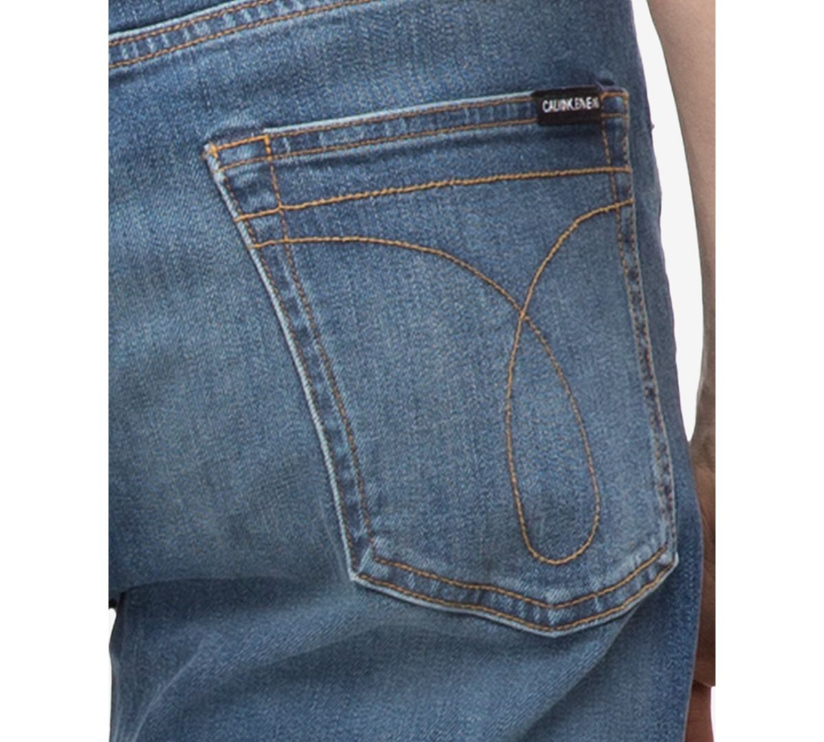 Calvin Klein Jeans Straight-fit Jeans Houston Mid Blue BandT