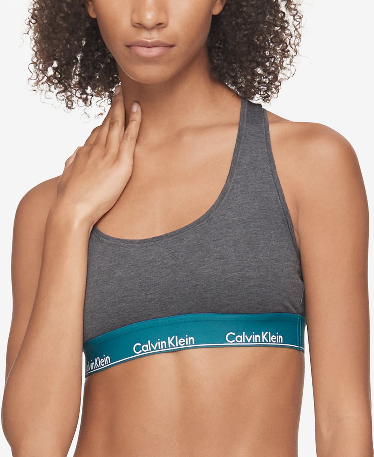 Calvin Klein Modern Cotton Bralette F3785 Charcoal Heather – CheapUndies