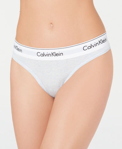 Calvin Klein Modern Cotton Thong F3786 Wedgewood Heather