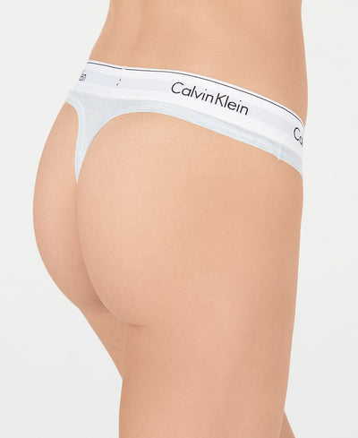 Calvin Klein Modern Cotton Thong F3786 Wedgewood Heather
