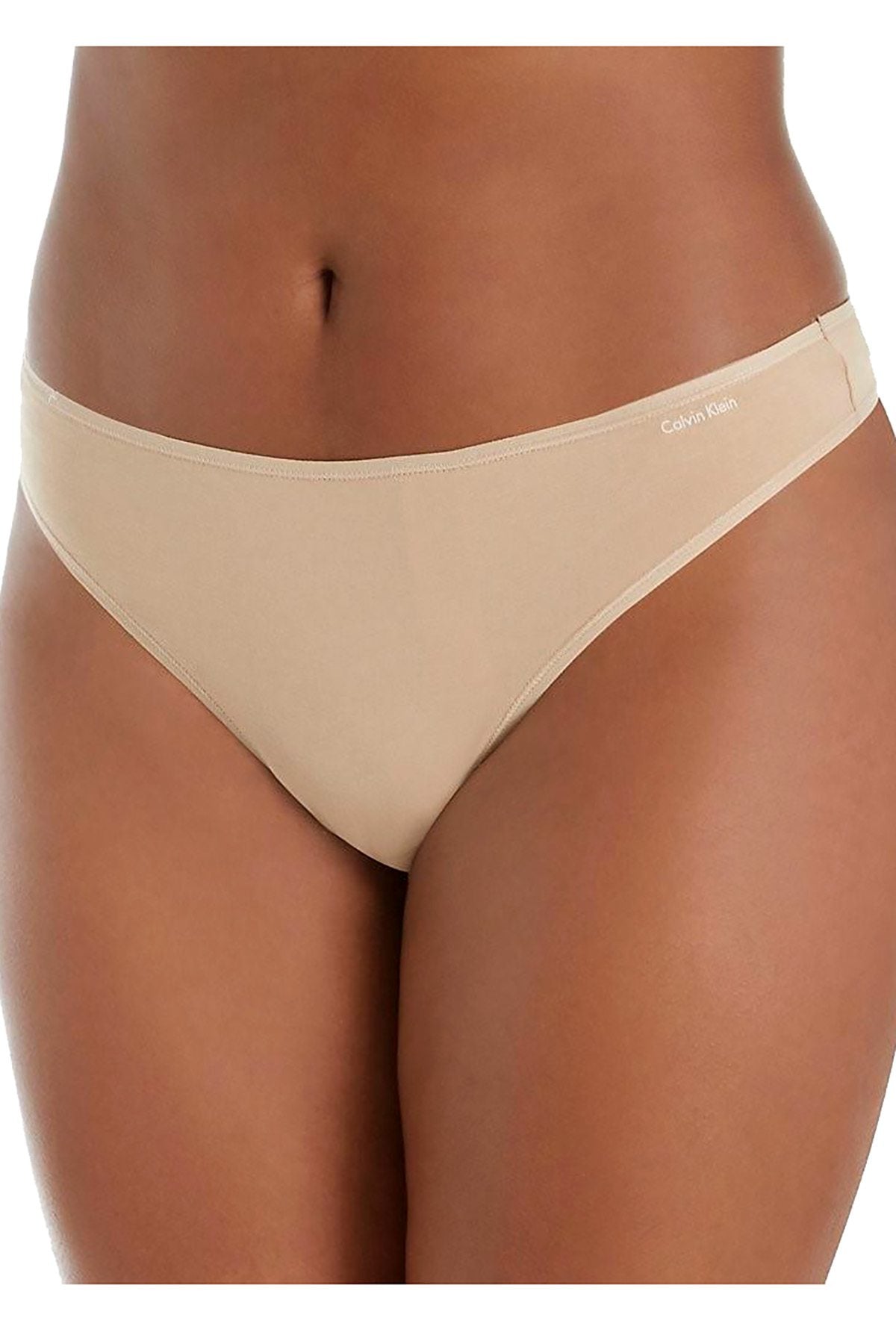 Calvin Klein PLUS Bare-Nude Cotton Form Thong
