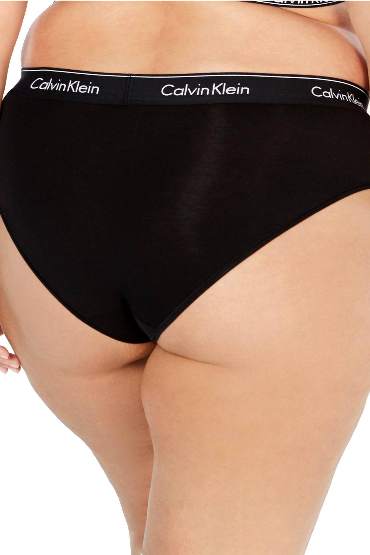 Calvin Klein PLUS Black/Black Modern Cotton/Modal Hipster Brief