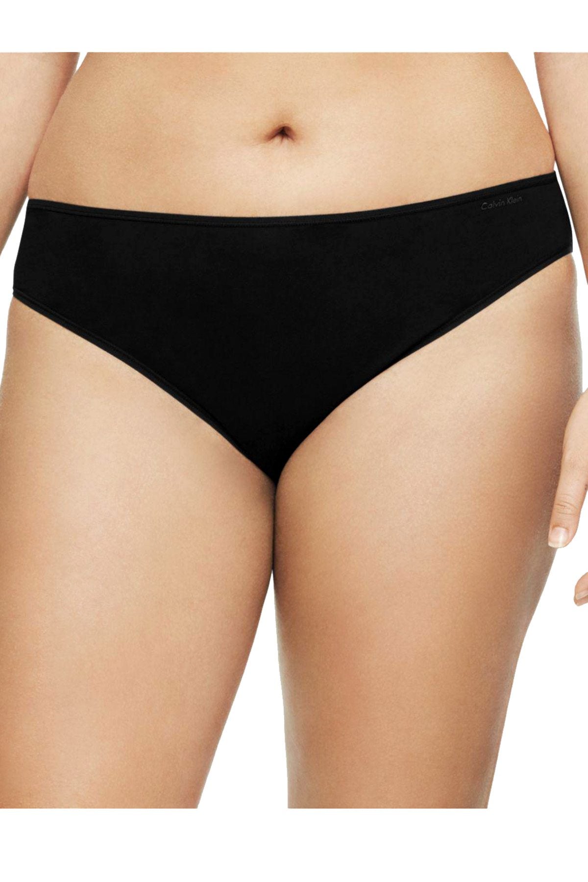Calvin Klein PLUS Black Cotton Form Bikini Brief