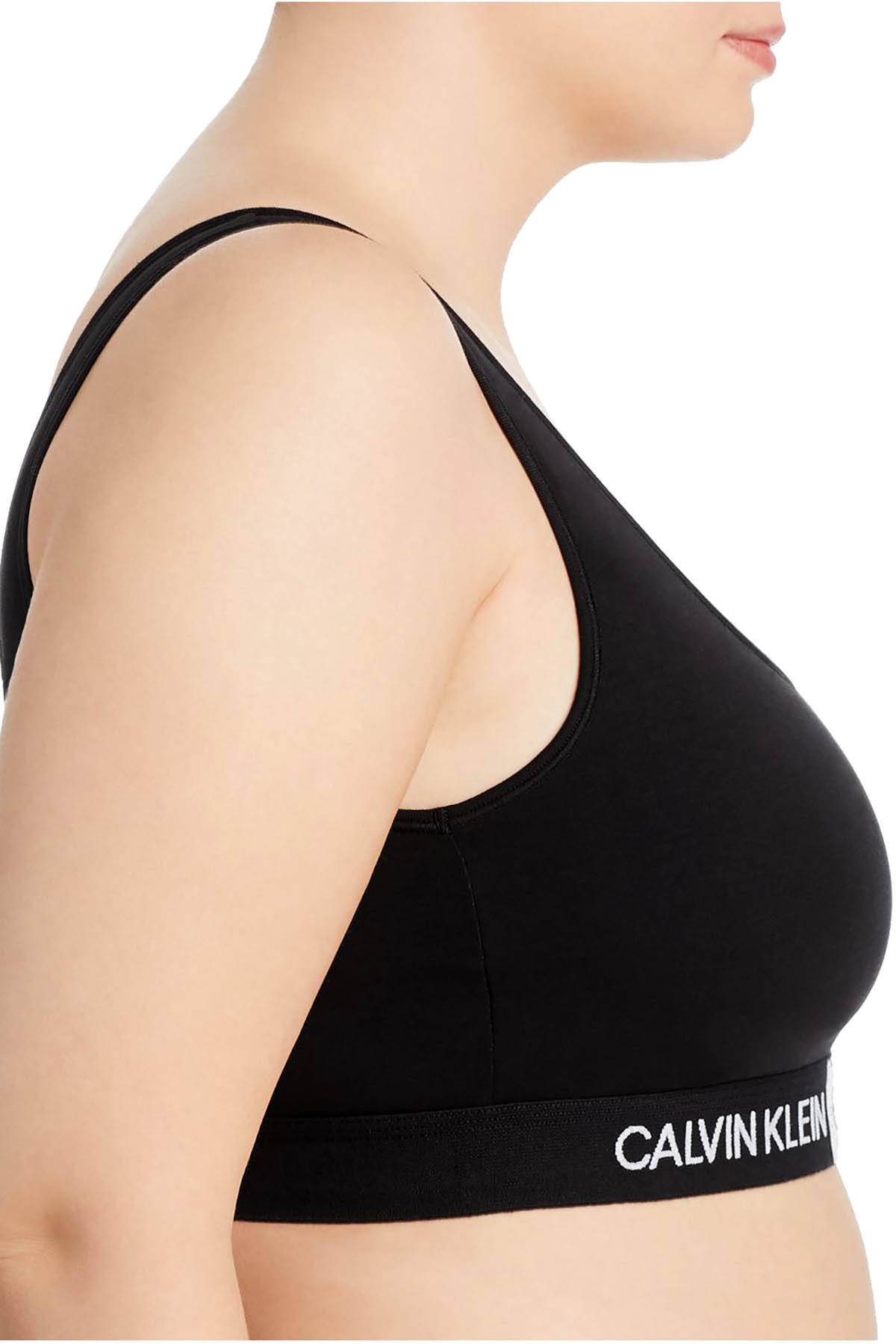 Calvin Klein PLUS Black Monogram Unlined Bralette