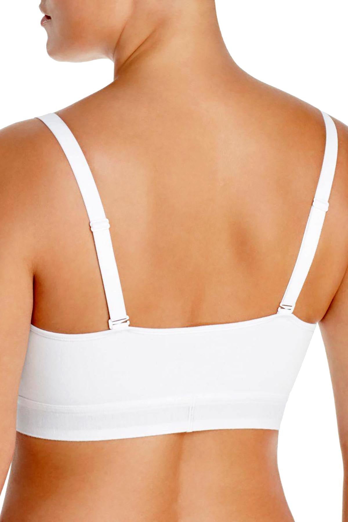 Calvin Klein PLUS White Monogram Triangle Bralette