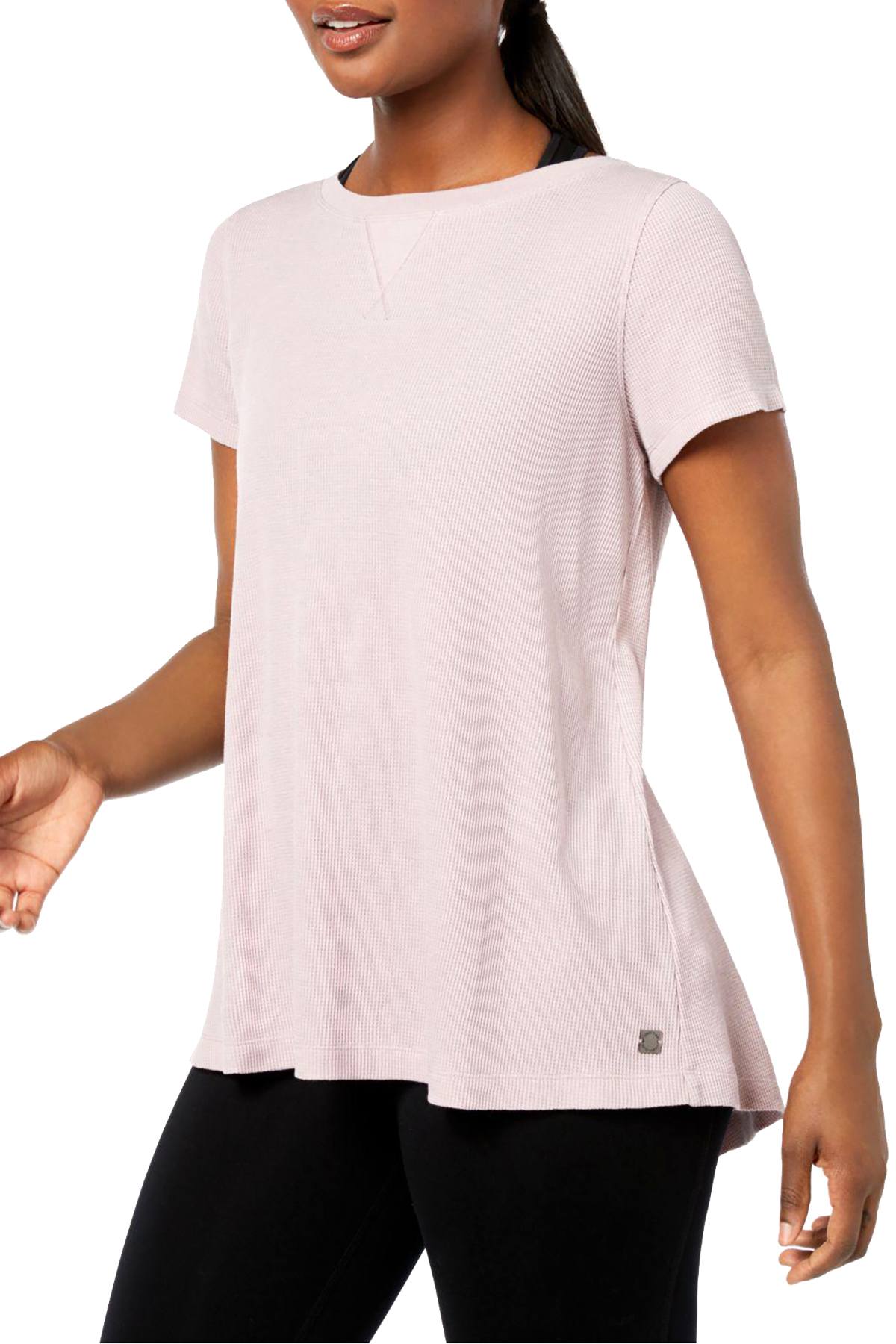 Calvin Klein Performance Evening Sand Lace-Up Back Top