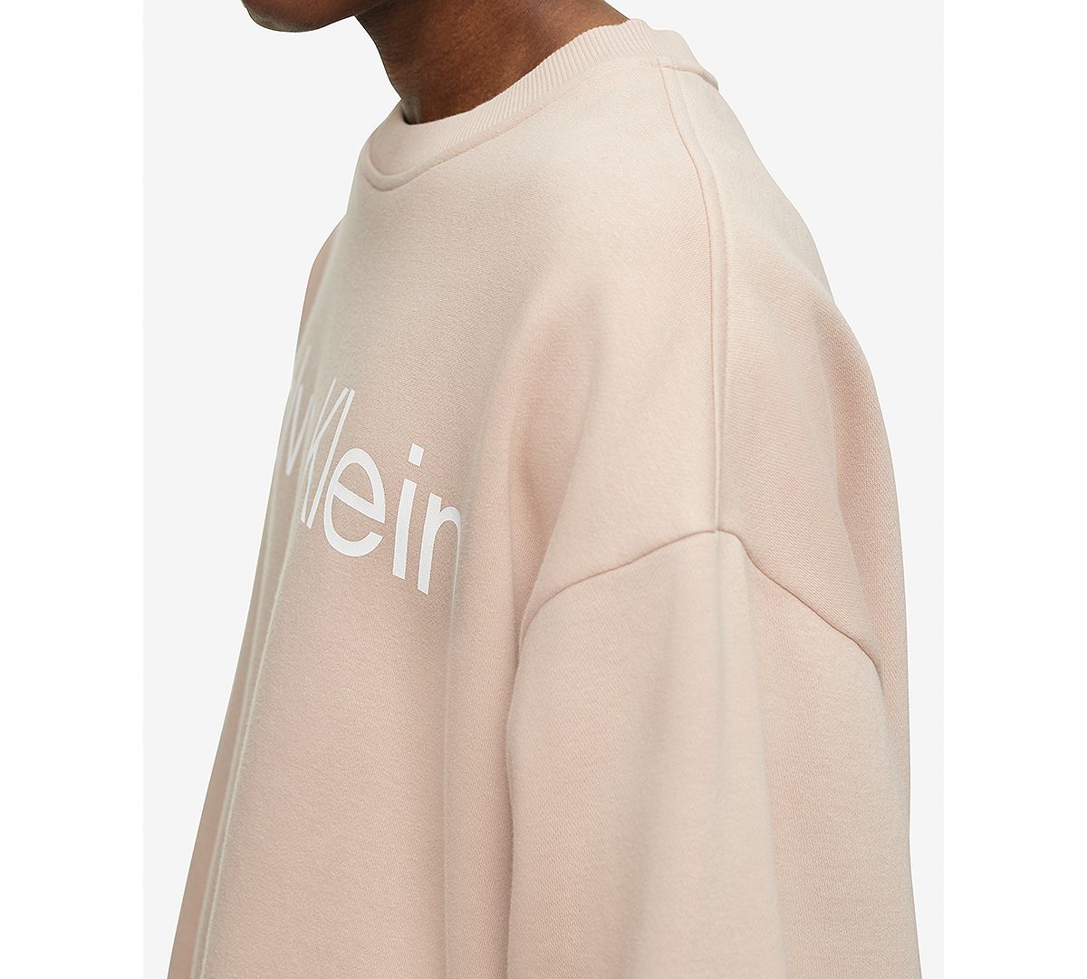 Calvin Klein Relaxed Fit Wide Logo-print Sweatshirt Rugby Tan