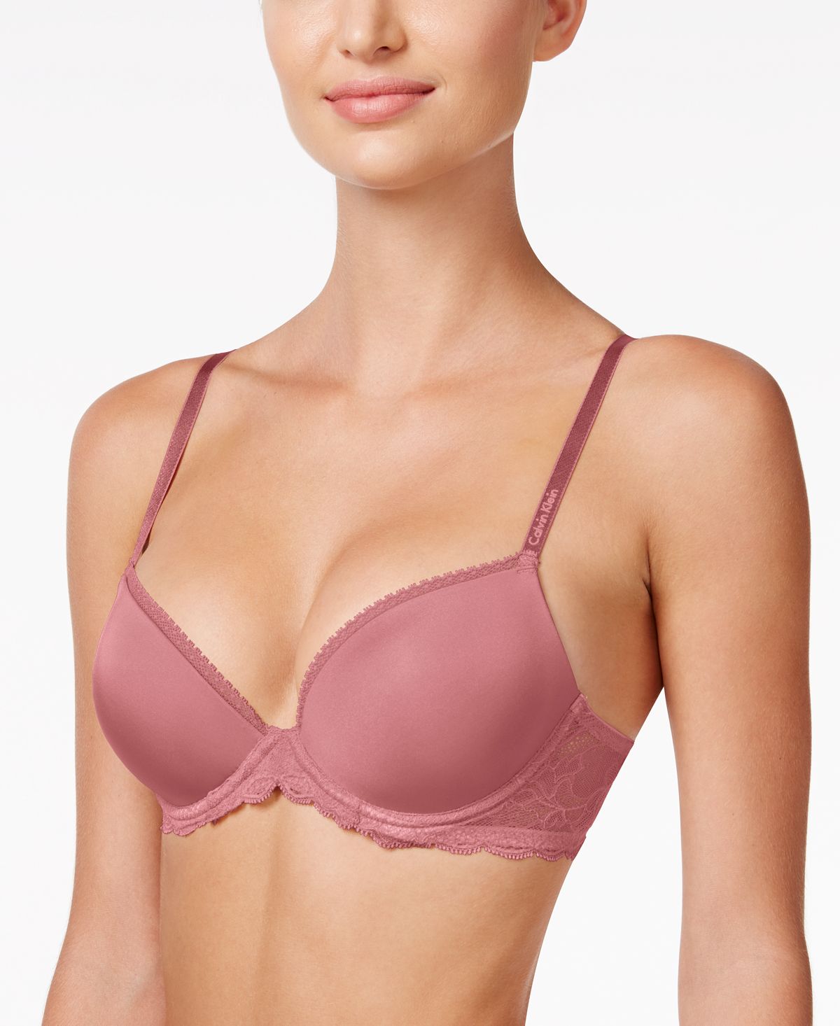 Calvin Klein Seductive Comfort Lace Demi Bra Qf1444 Wander