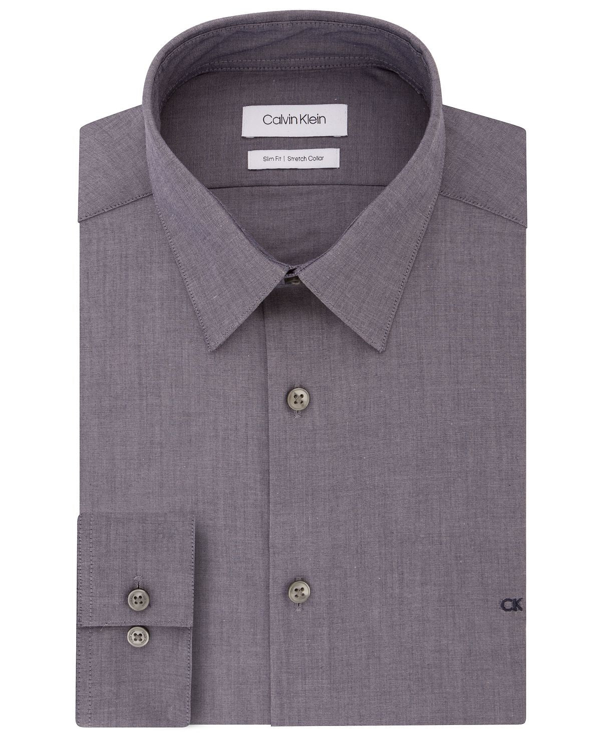 Calvin Klein Slim-fit Stretch Flex Collar Dress Shirt Online Exclusive Navy