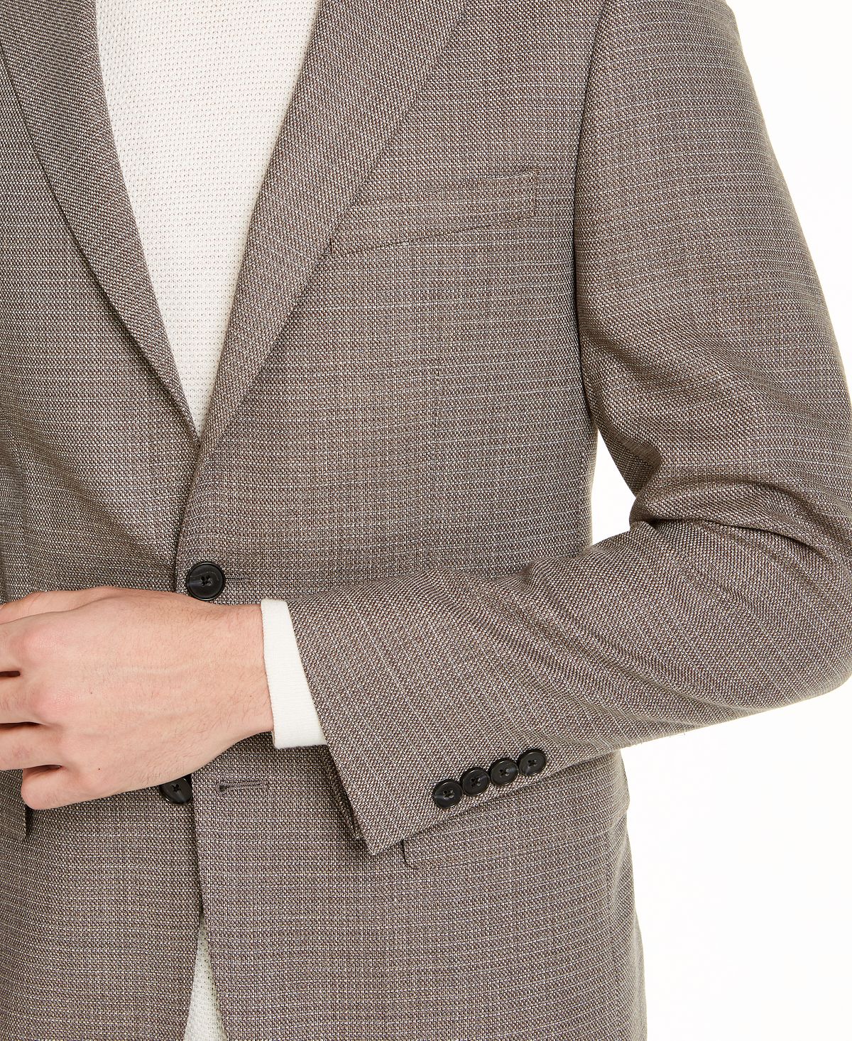 Calvin Klein Slim-fit Wool Sport Coat Cream/tan