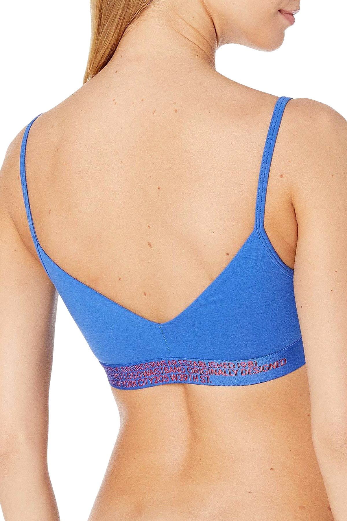 Calvin Klein Stellar Blue Statement 1981 Logo 2-Way Bralette