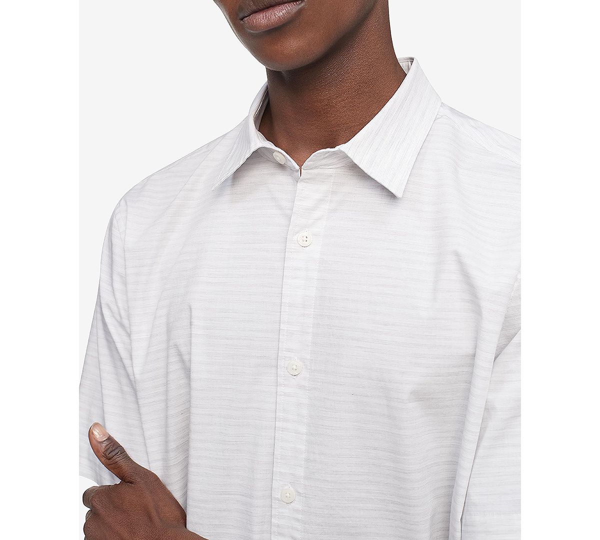 Calvin Klein Striped Shirt Brilliant White