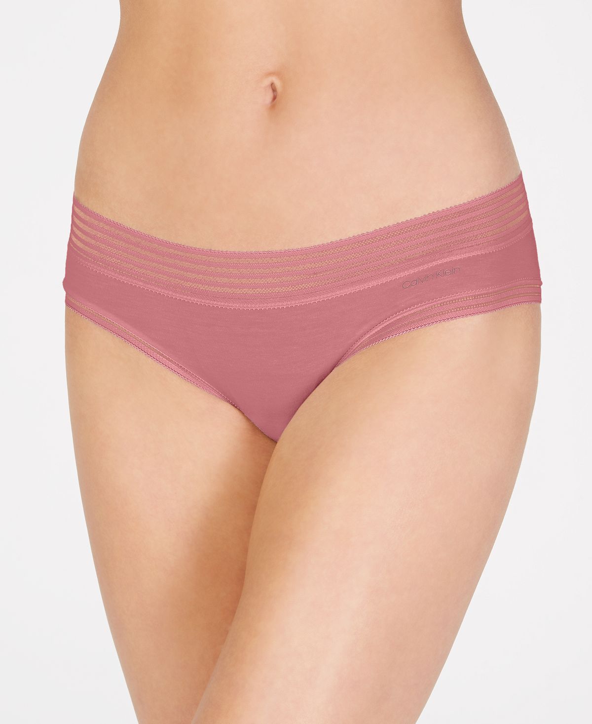 Calvin Klein Striped-waist Hipster Underwear Qd3672 Wander