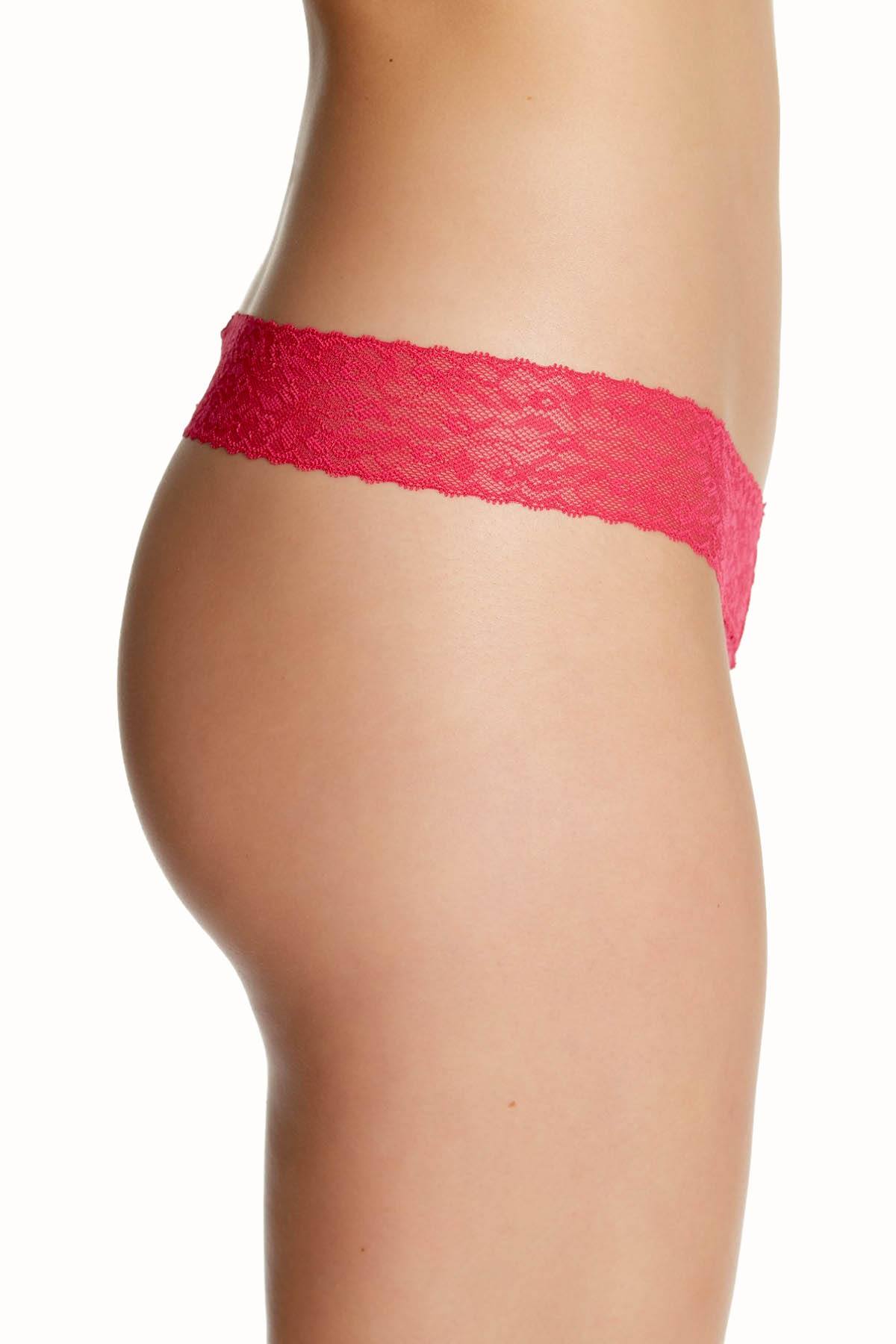 Calvin Klein Transpink Bare Lace Thong
