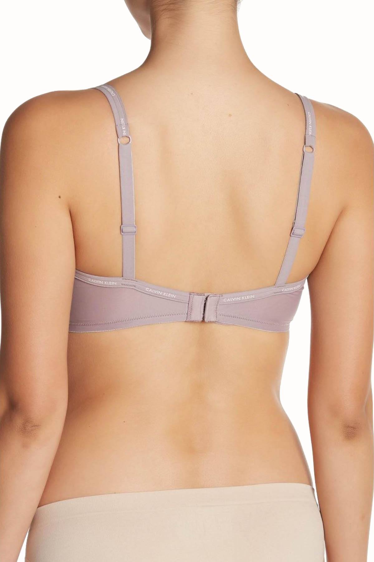 Calvin Klein Violet-Dust Sheer Marquisette Underwire Demi Bra