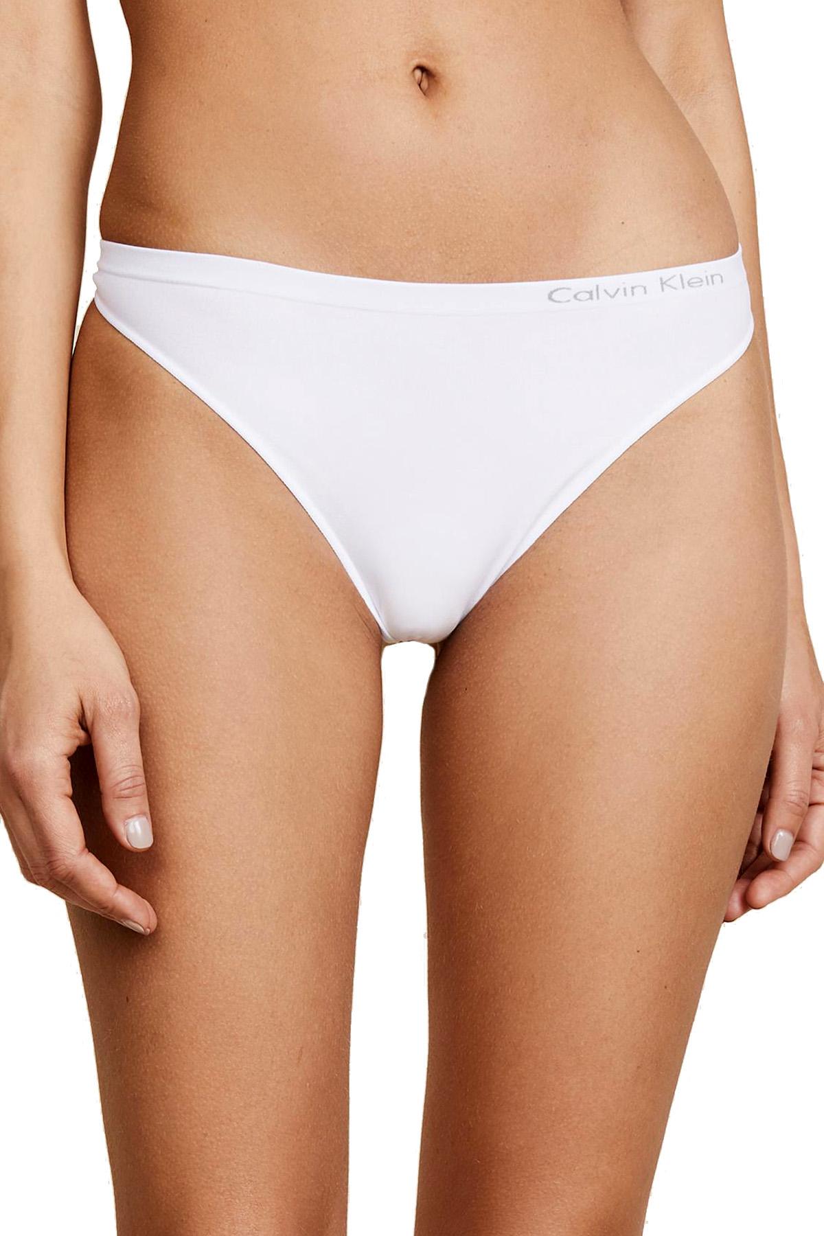 Calvin Klein White Pure Seamless Thong – CheapUndies