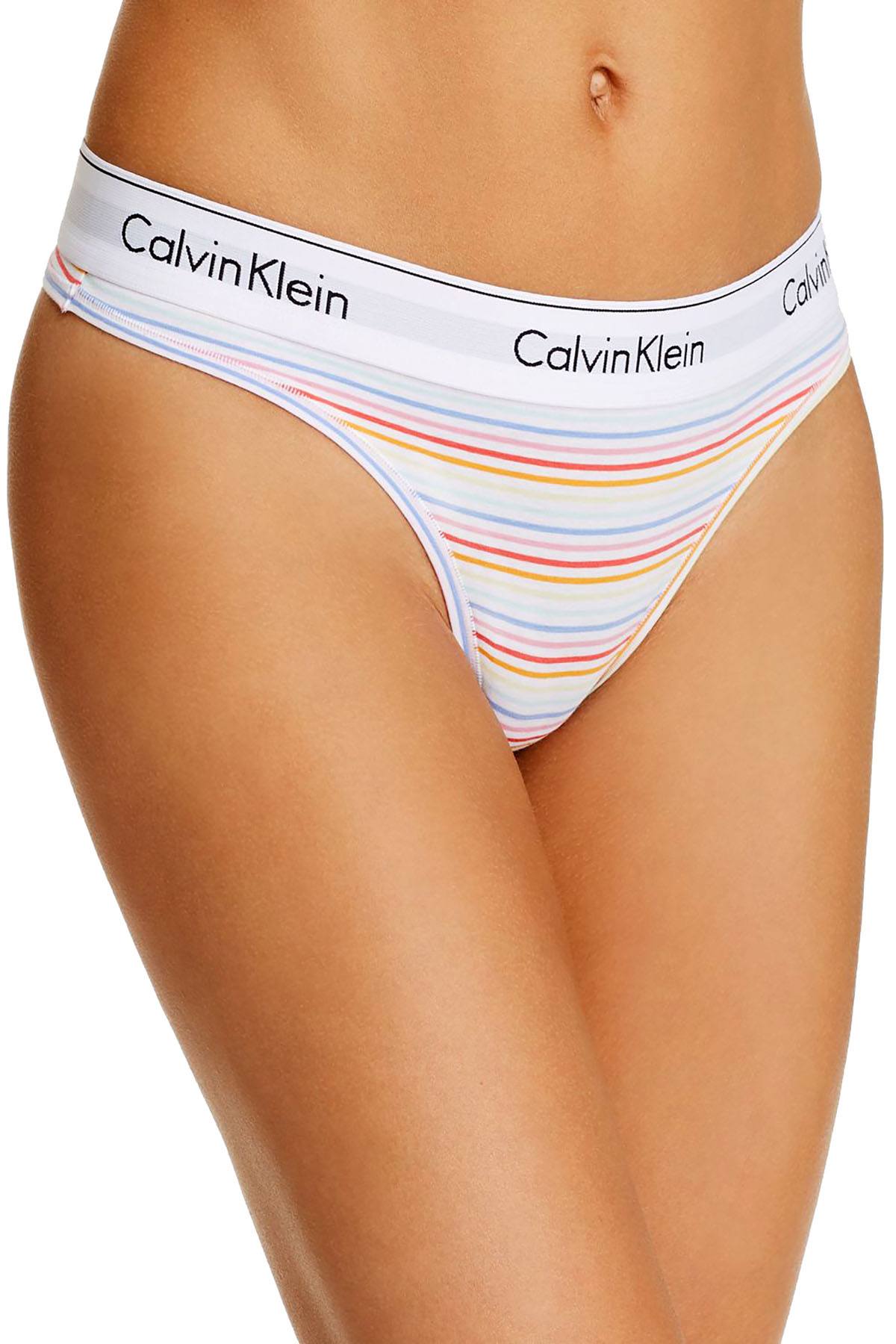 Calvin Klein Women's Modern Cotton Thong Panty - F3786