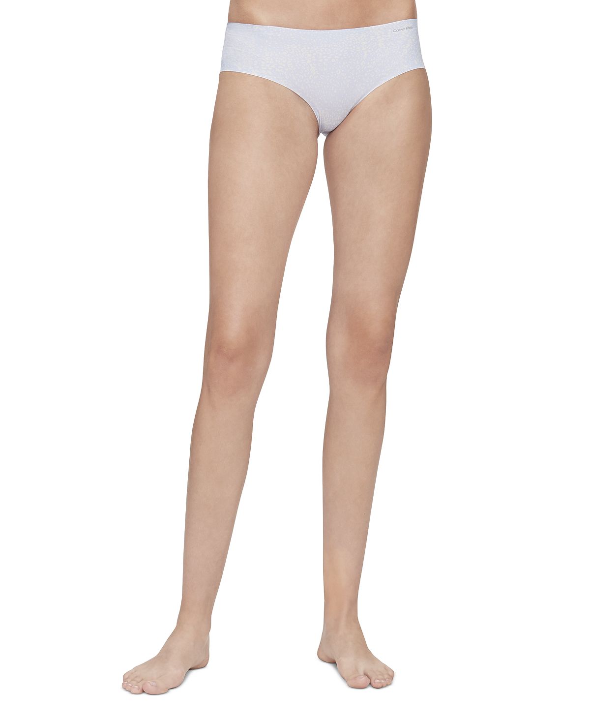 Calvin Klein Wo Invisibles Thong Underwear D3428 Evocative Animal_amethyst Cream