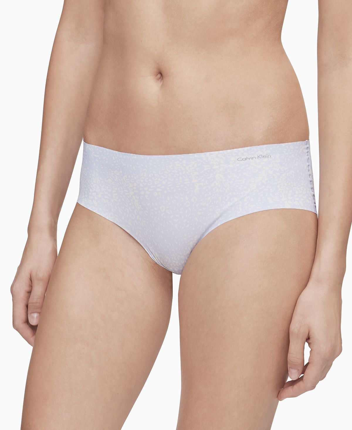 Calvin Klein Wo Invisibles Thong Underwear D3428 Evocative Animal_amethyst Cream