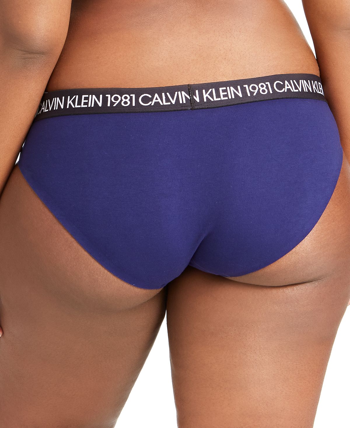 Calvin Klein Wo Plus 1981 Bold Cotton Bikini Qf5654 Purple Night