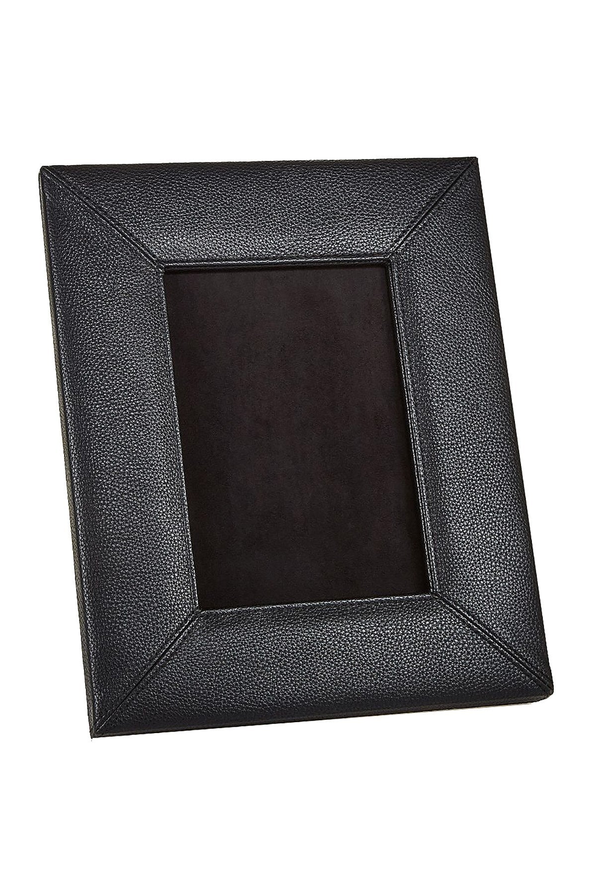 Campo Marizo Black Pebbled Faux-Leather Picture Frame