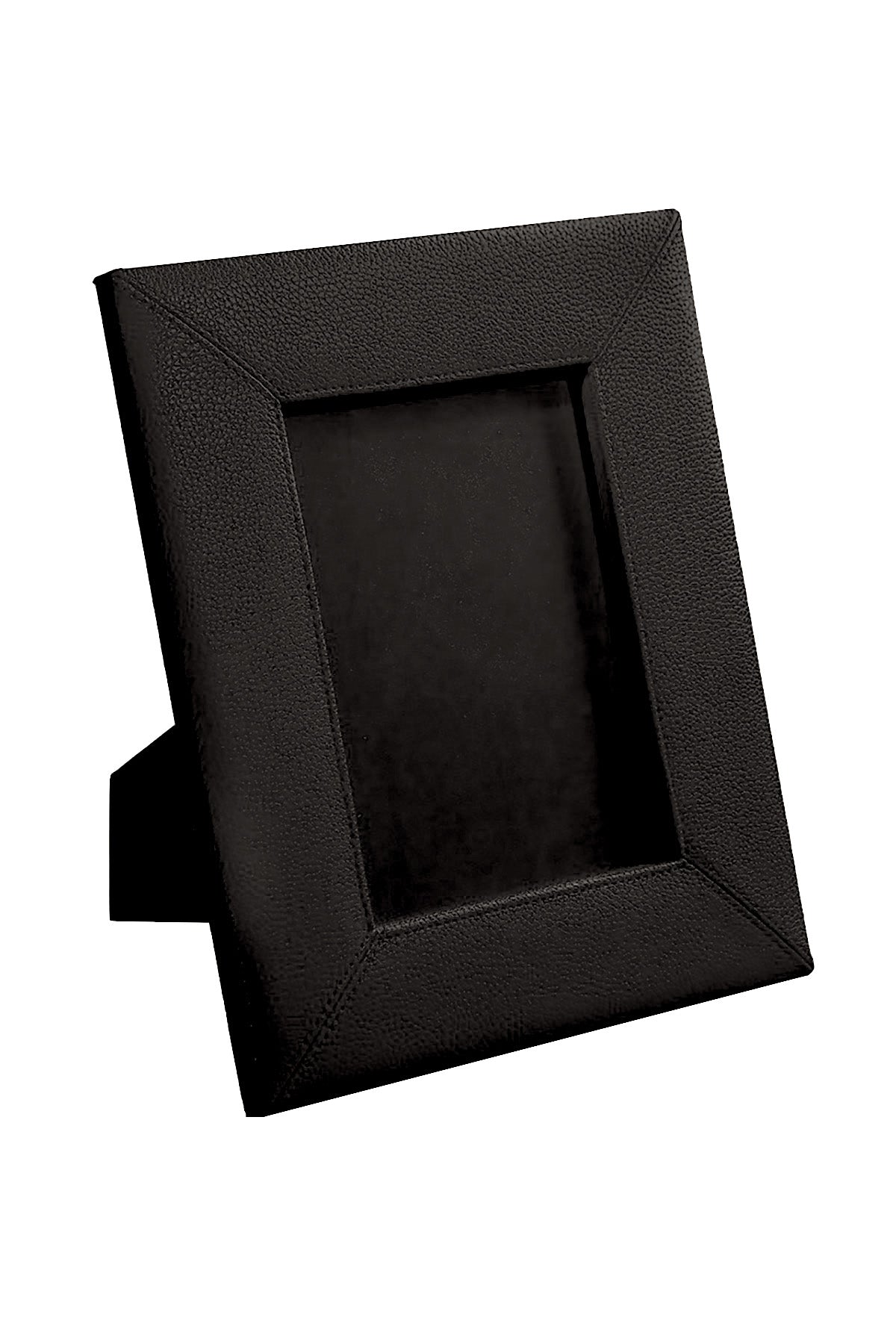 Campo Marizo Black Pebbled Faux-Leather Picture Frame