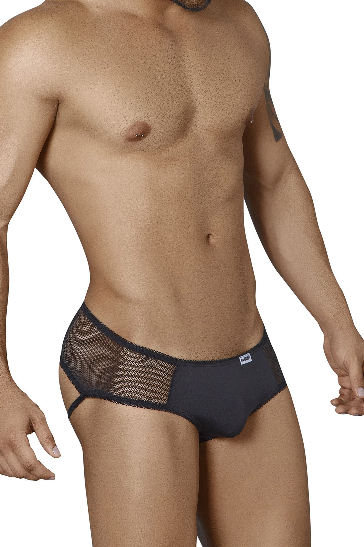 Candyman Black Bare Cheeks Brief