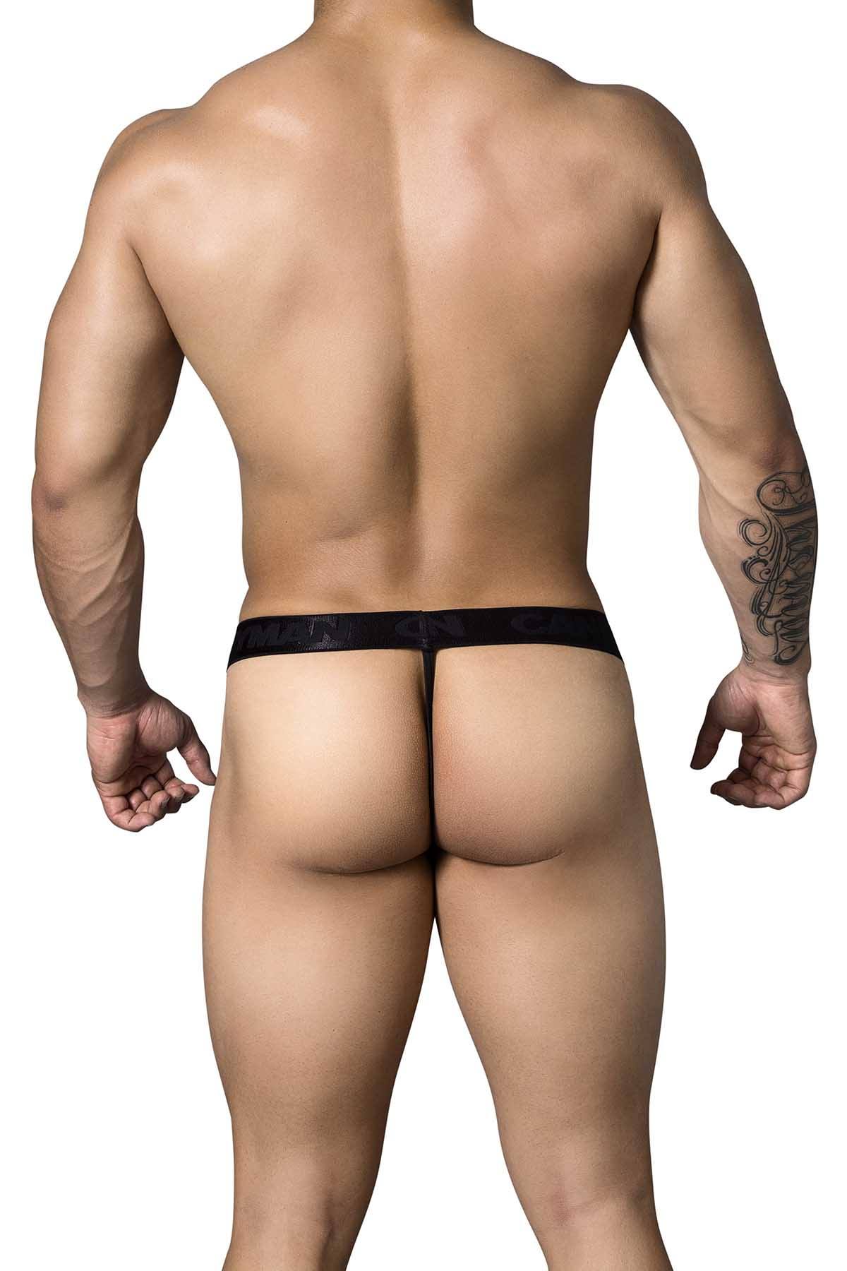 Candyman Black Candy-Wrap Thong
