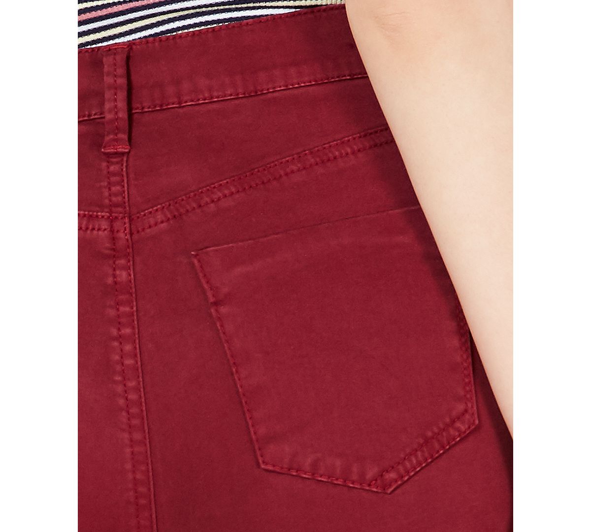 Celebrity Pink Juniors' Skinny Jeans Burnt Red