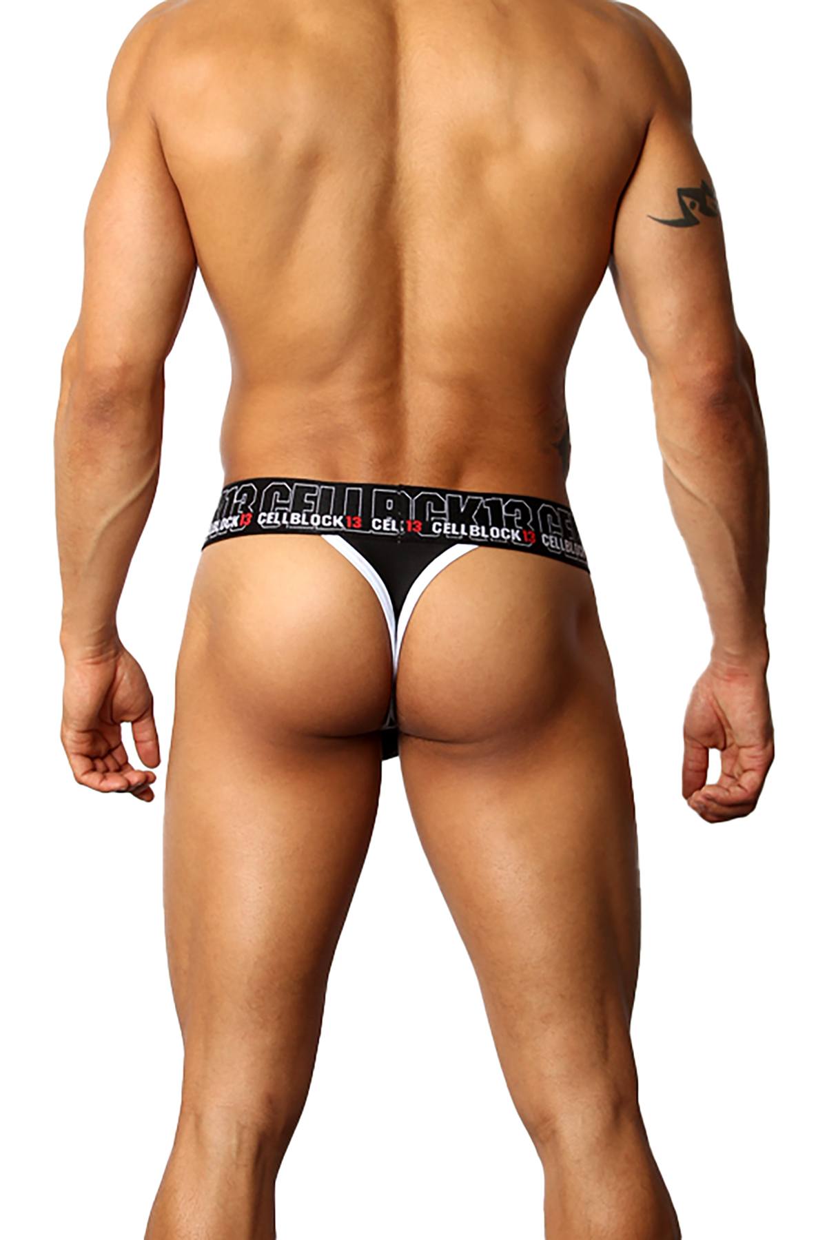 CellBlock 13 Black Back Alley C-Ring Thong