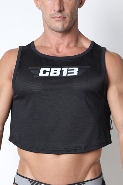 CellBlock 13 Black Marathon Cutoff Tank Top