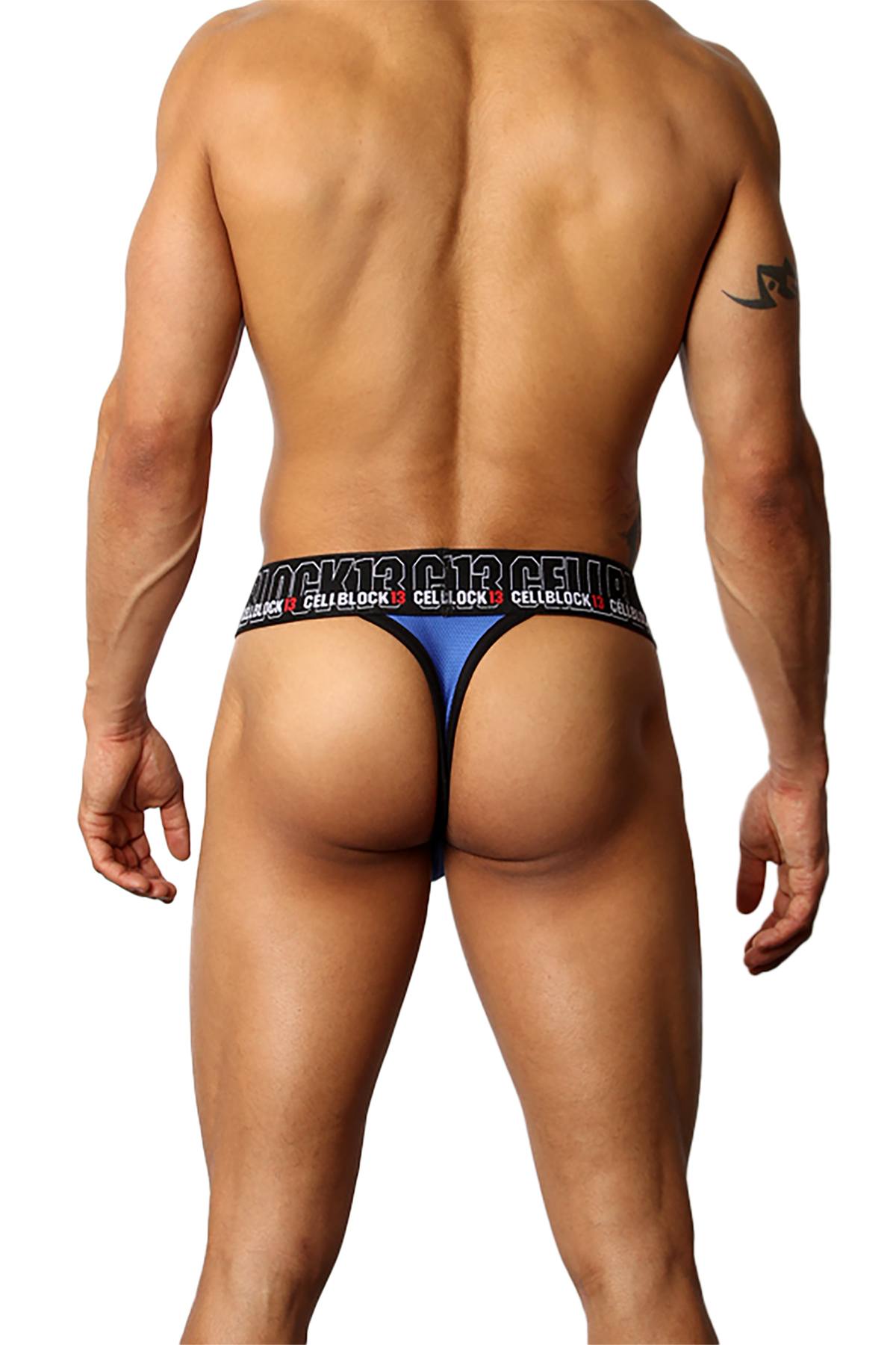 CellBlock 13 Blue Back Alley C-Ring Thong