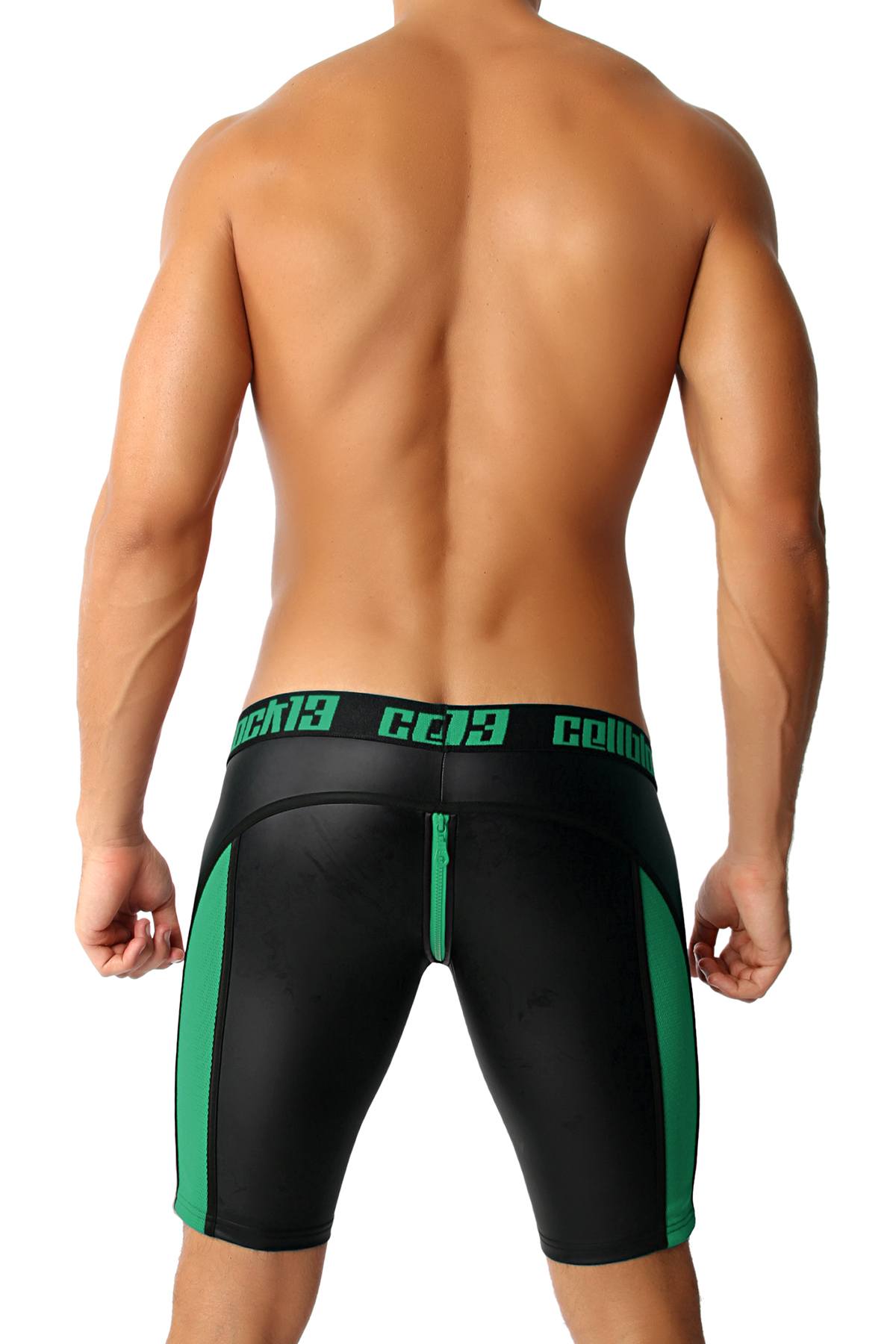 CellBlock 13 Green Vector Rubber Short