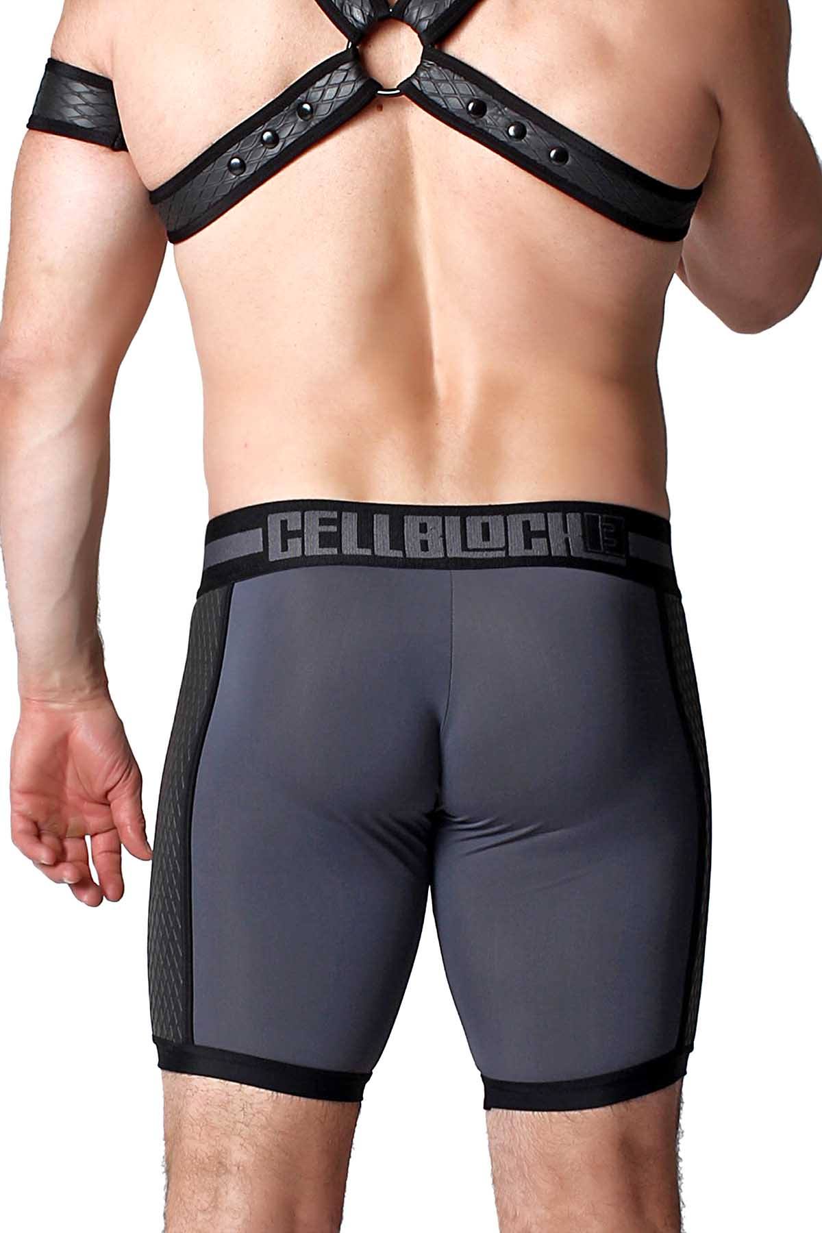 CellBlock 13 Grey Gridiron Short