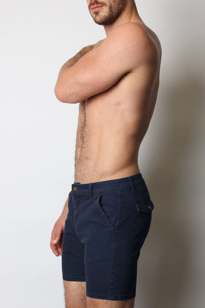 CellBlock 13 Navy Titan Zipper Short