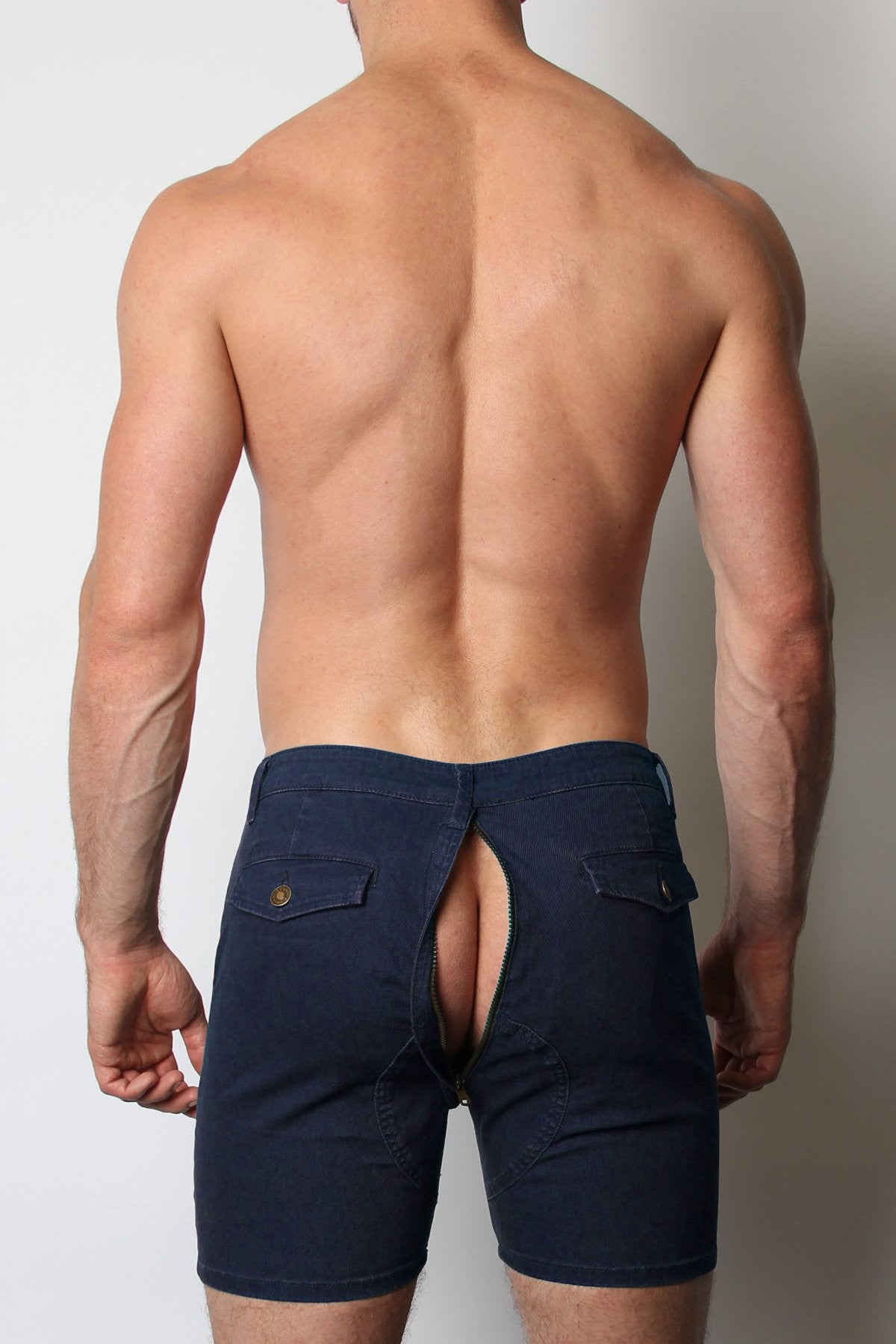 CellBlock 13 Navy Titan Zipper Short
