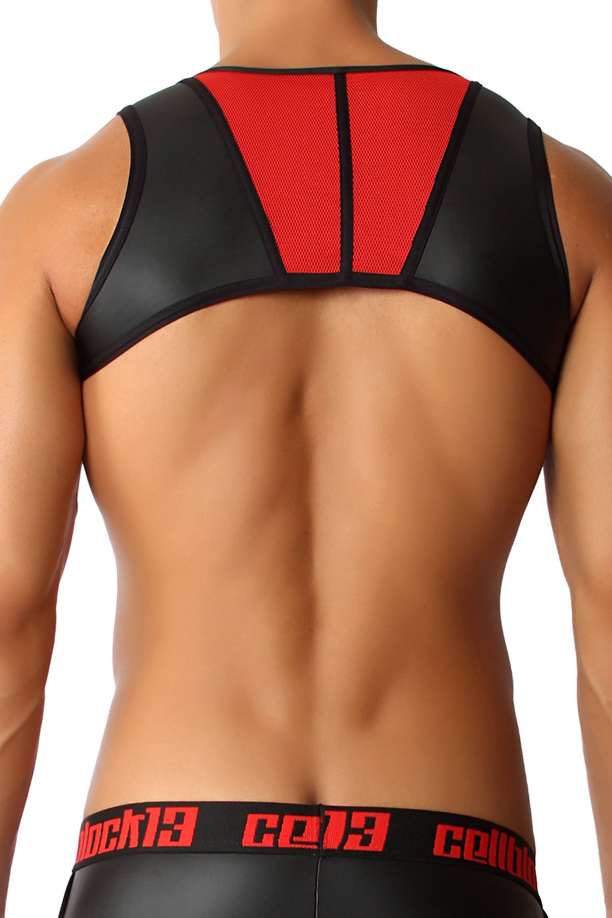 CellBlock 13 Red Vector Rubber Harness