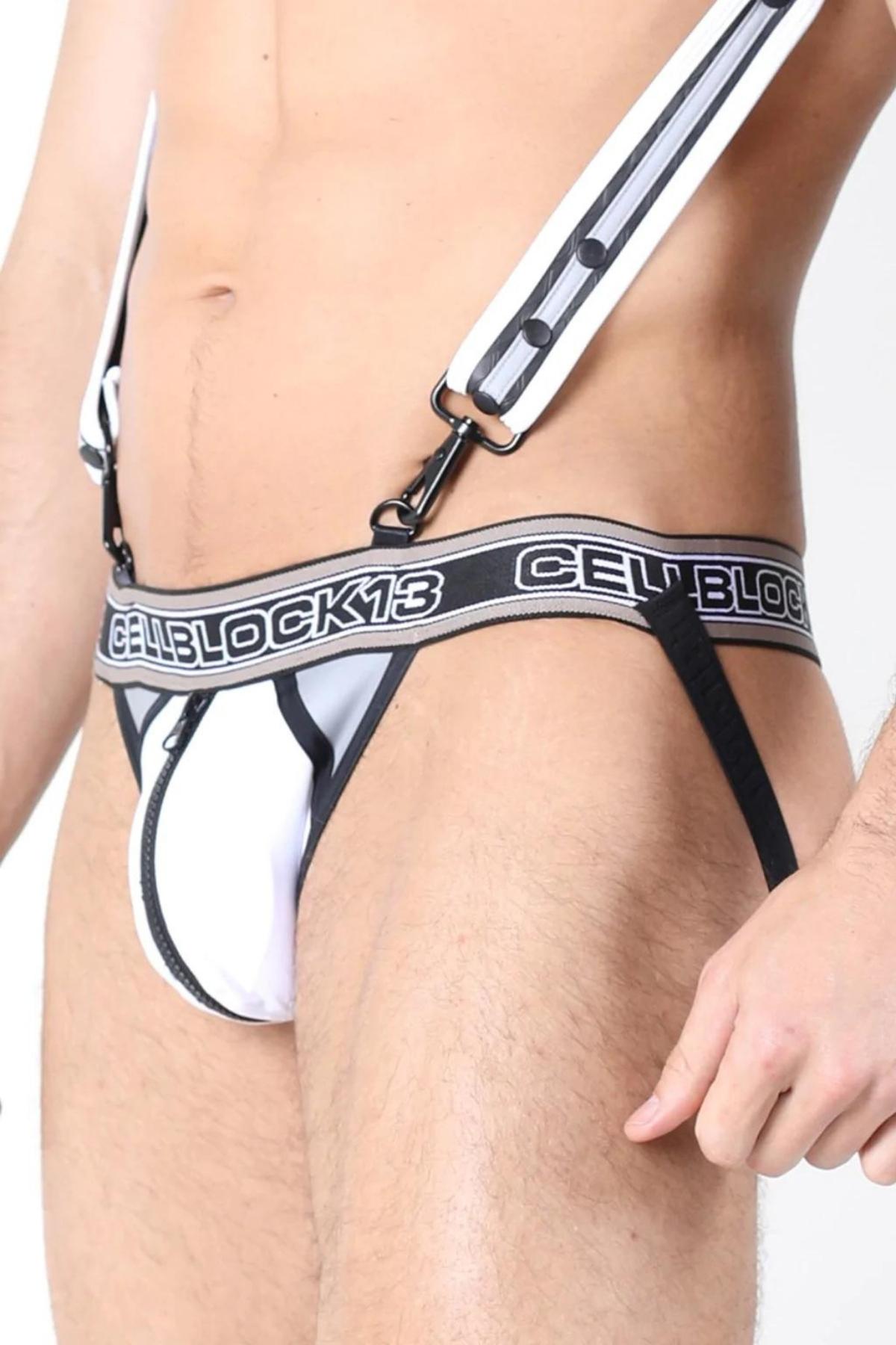 CellBlock 13 White Rouge X Zipper Jock