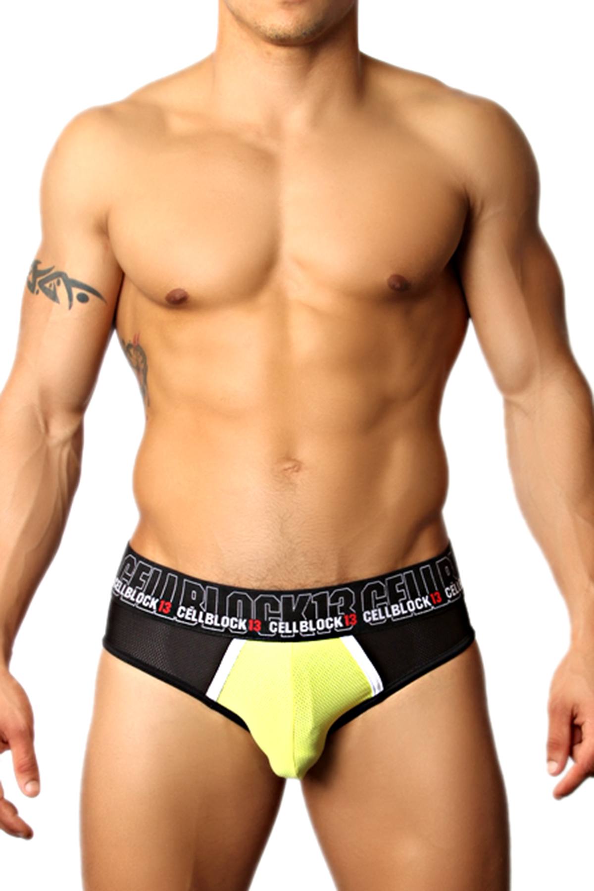 CellBlock 13 Yellow Back Alley C-Ring Brief