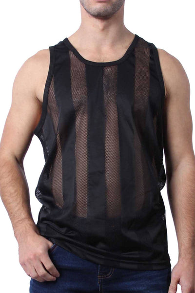Cellblock 13 Black Midfield Mesh Tank Top