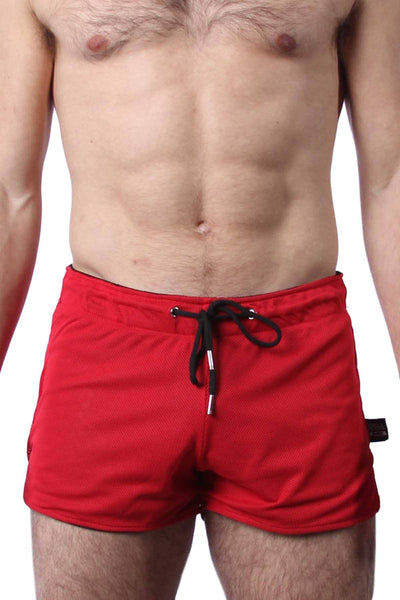 Cellblock 13 Red Midfield Mesh Reversible Short