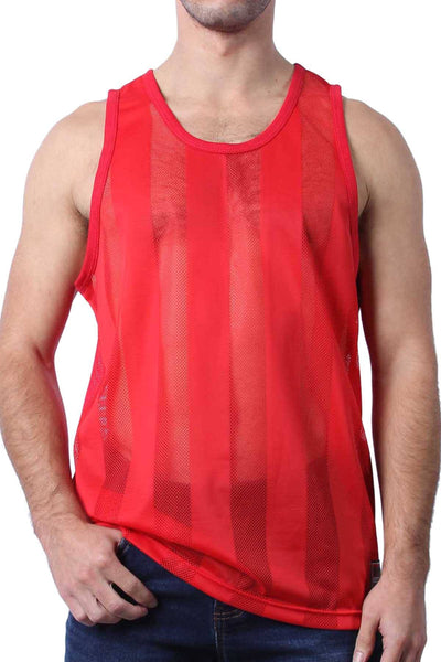Cellblock 13 Red Midfield Mesh Tank Top
